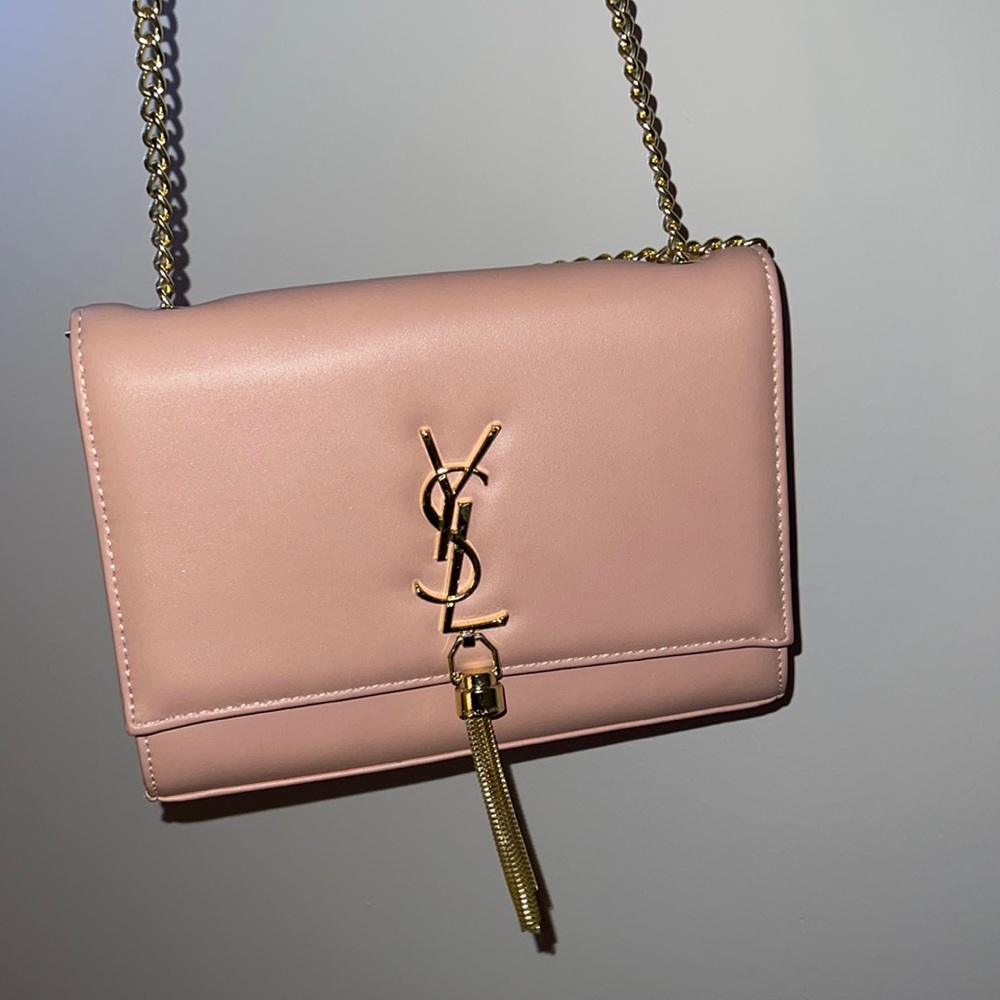 COPY Saint Laurent pink tassel bag